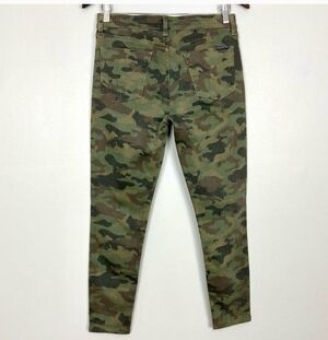 Hudson Camo Jeans Olive Green Denim